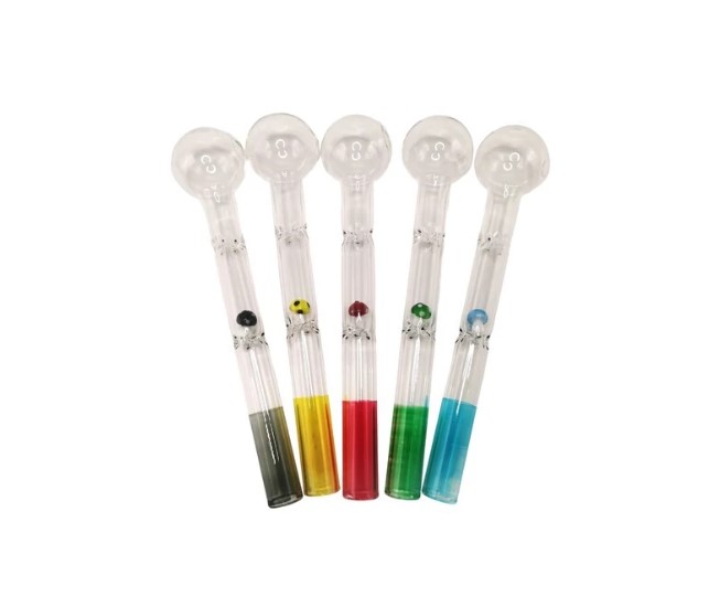 Atomic üvegpipa szett 30 db – 18 cm, színes, mozgó gomba figurával